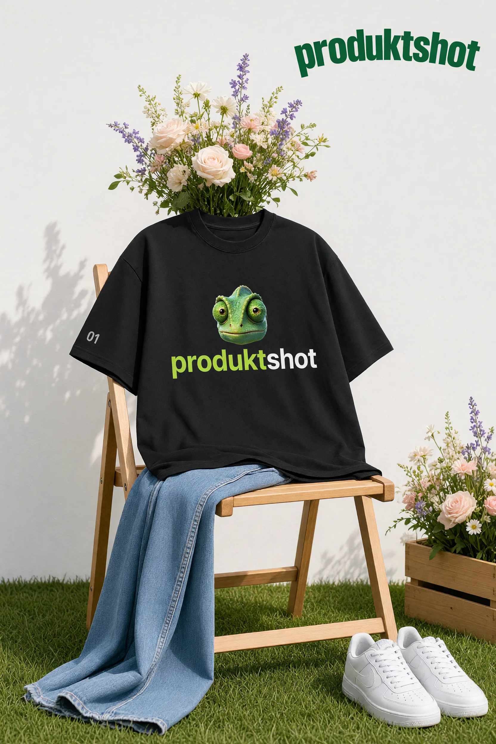 Invisible sitter bouquet