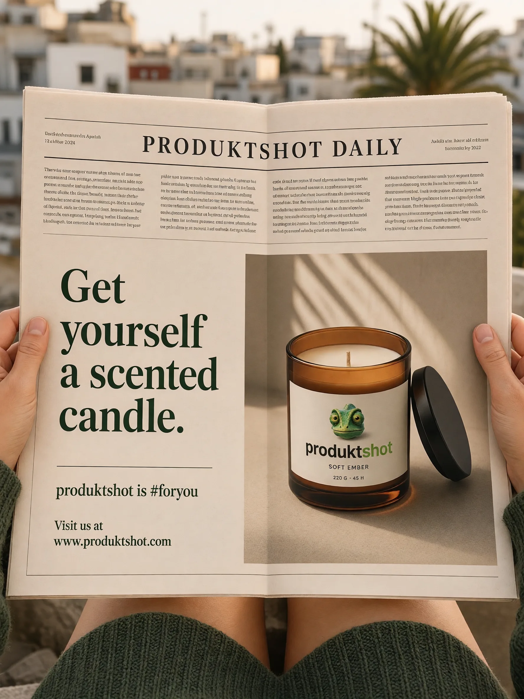 Newspaper page ad