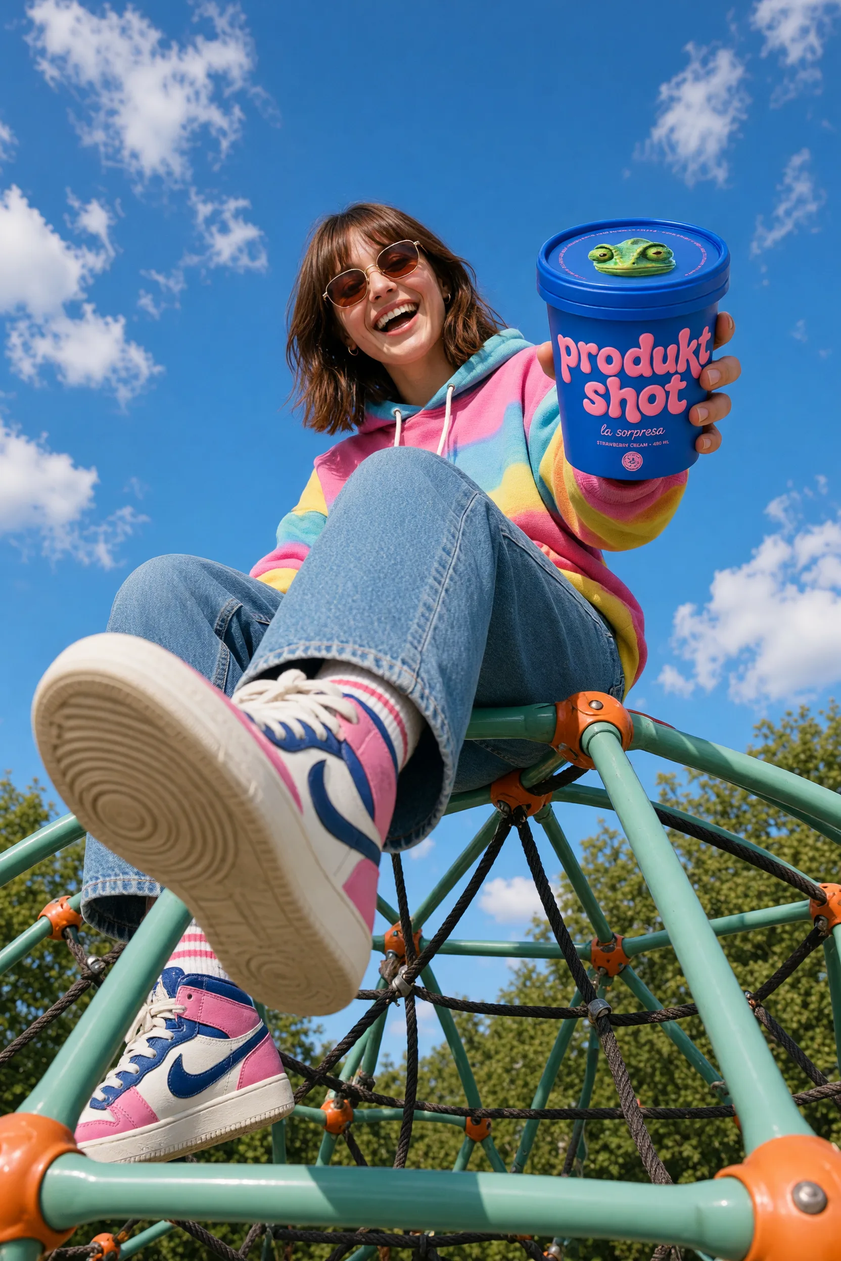 Playground low angle kick