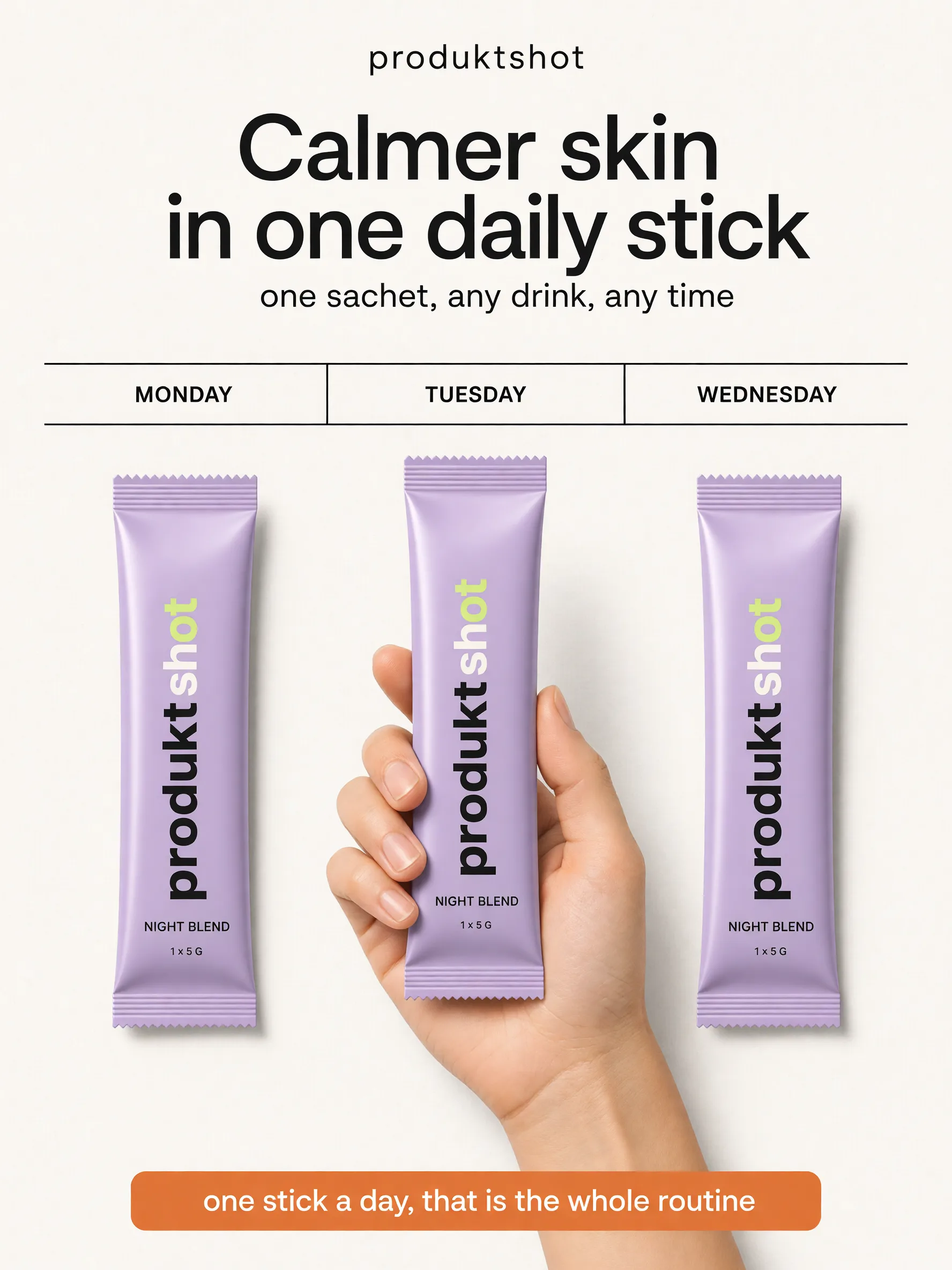 Three day routine strip