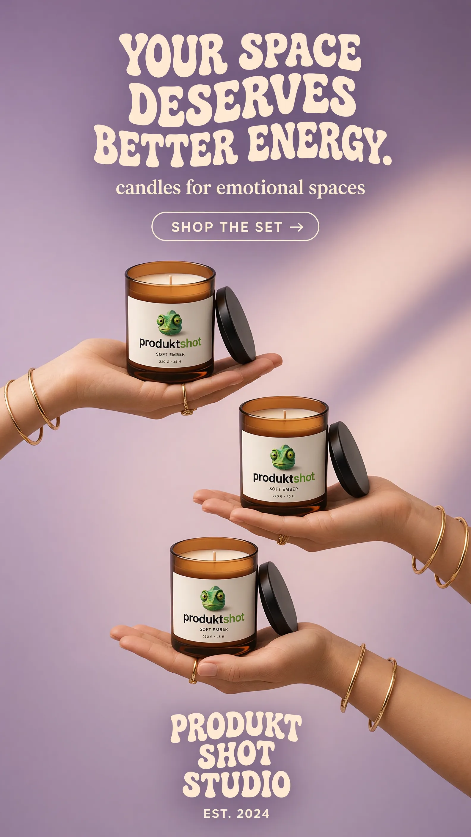 Three hands offer cta